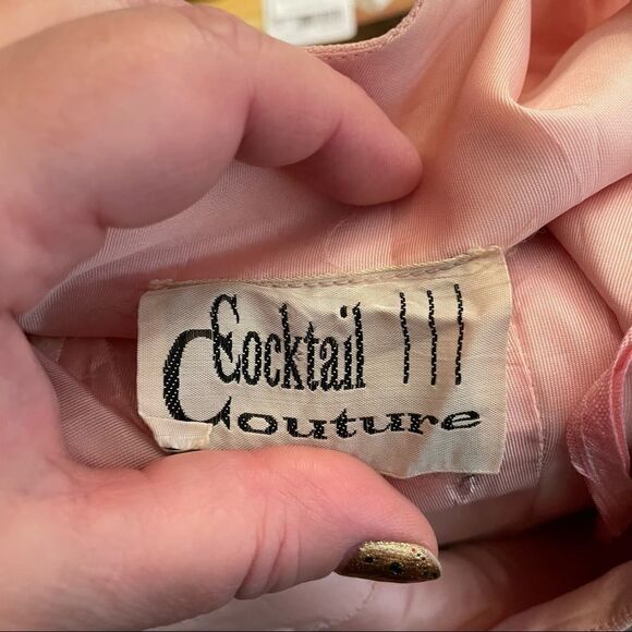 Vintage 60’s Cocktail Couture Beaded Knee Length Dress - Picture 6 of 6